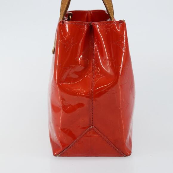 LOUIS VUITTON Monogram Vernis Reade PM Hand Bag Red Rouge M91088 - Picture 4 of 13